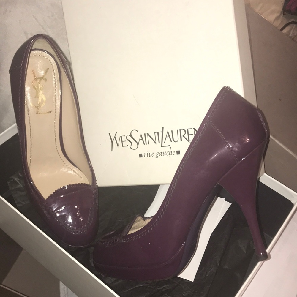 YSL fushia pumps size 37.5 (barely worn)